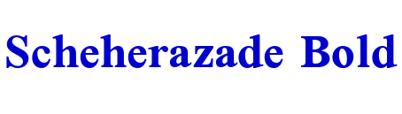 Scheherazade Bold フォント